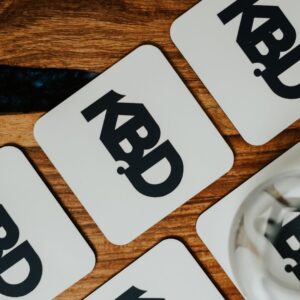 Alternative view of KBD Logo Coaster